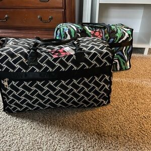 DVF TARGET VINTAGE WEAVE WEEKENDER BAG